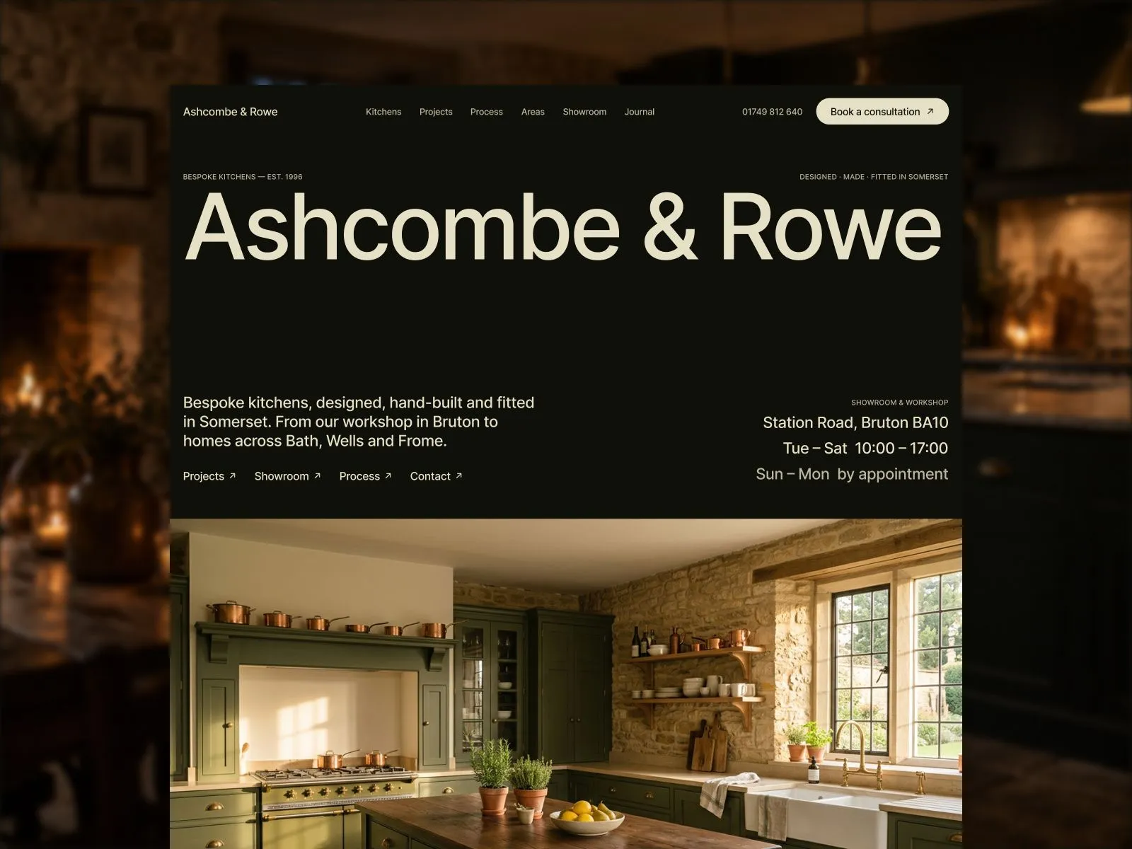Ashcombe & Rowe homepage
