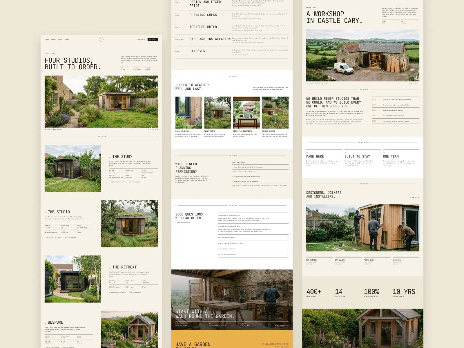 Larkmoor page overview