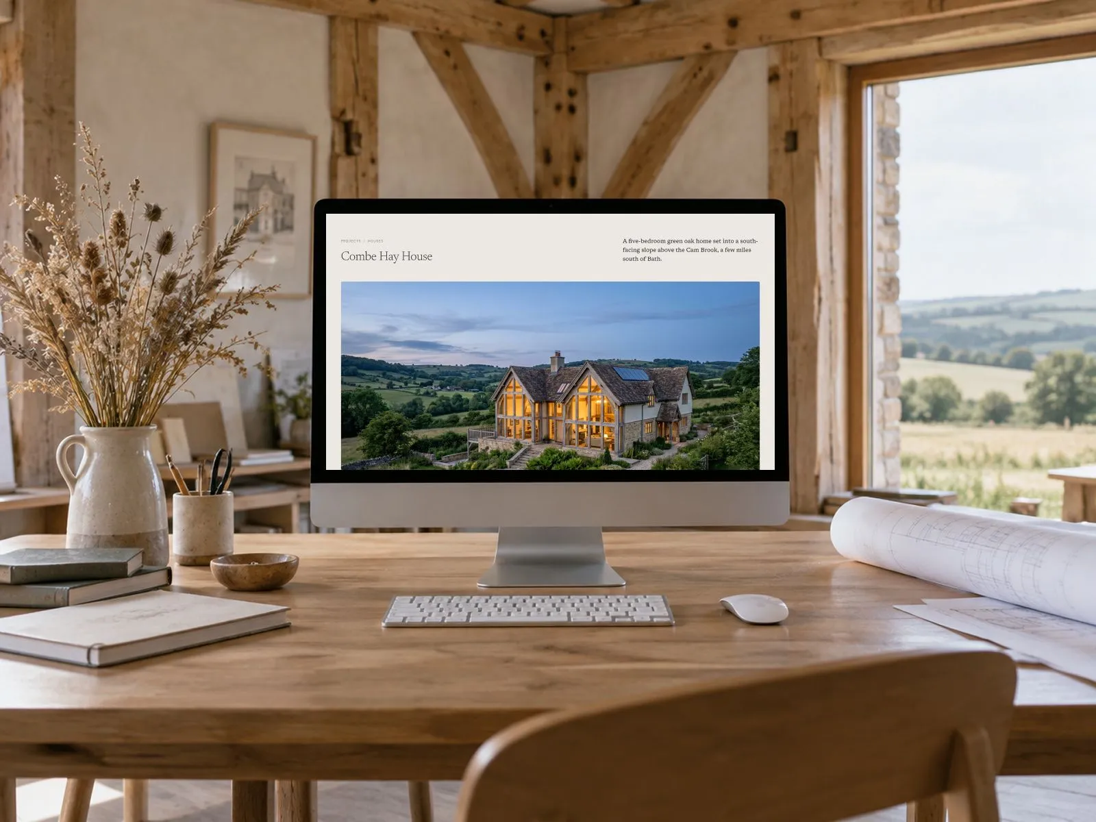 Sulis Oak website on a desktop