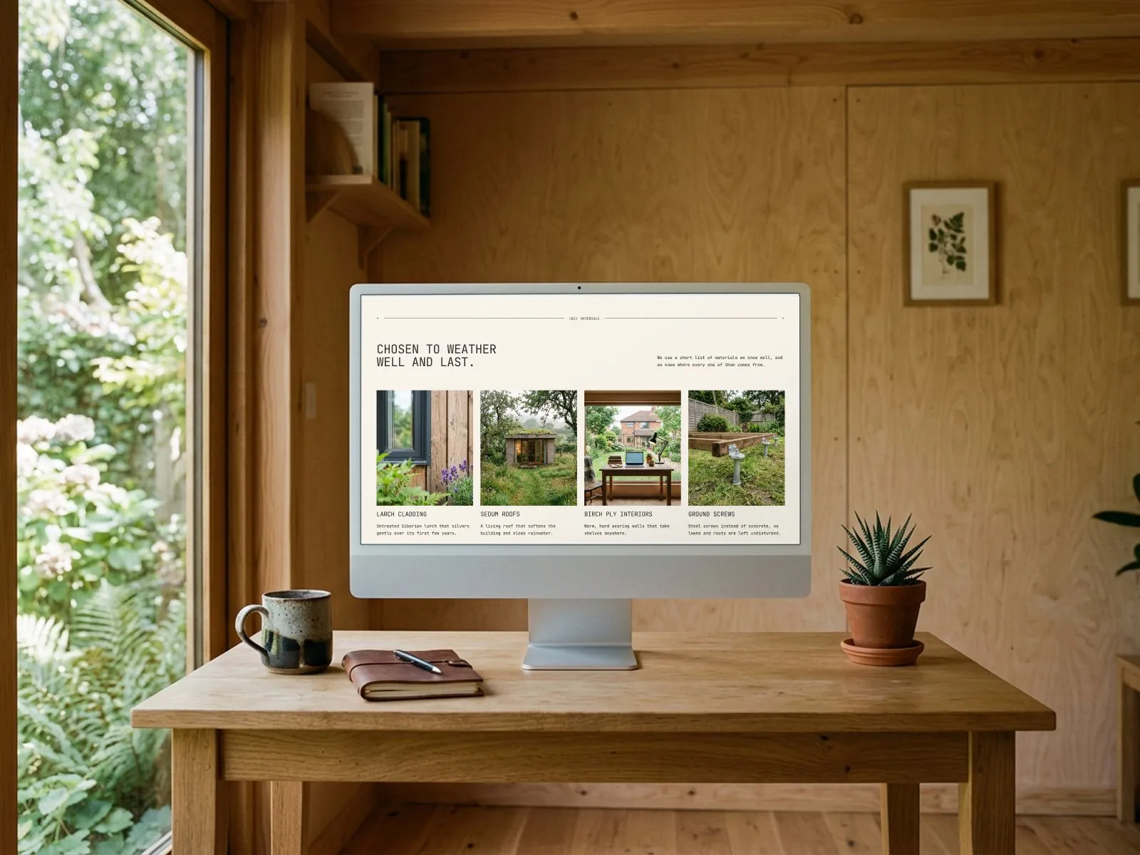 Larkmoor website on a desktop