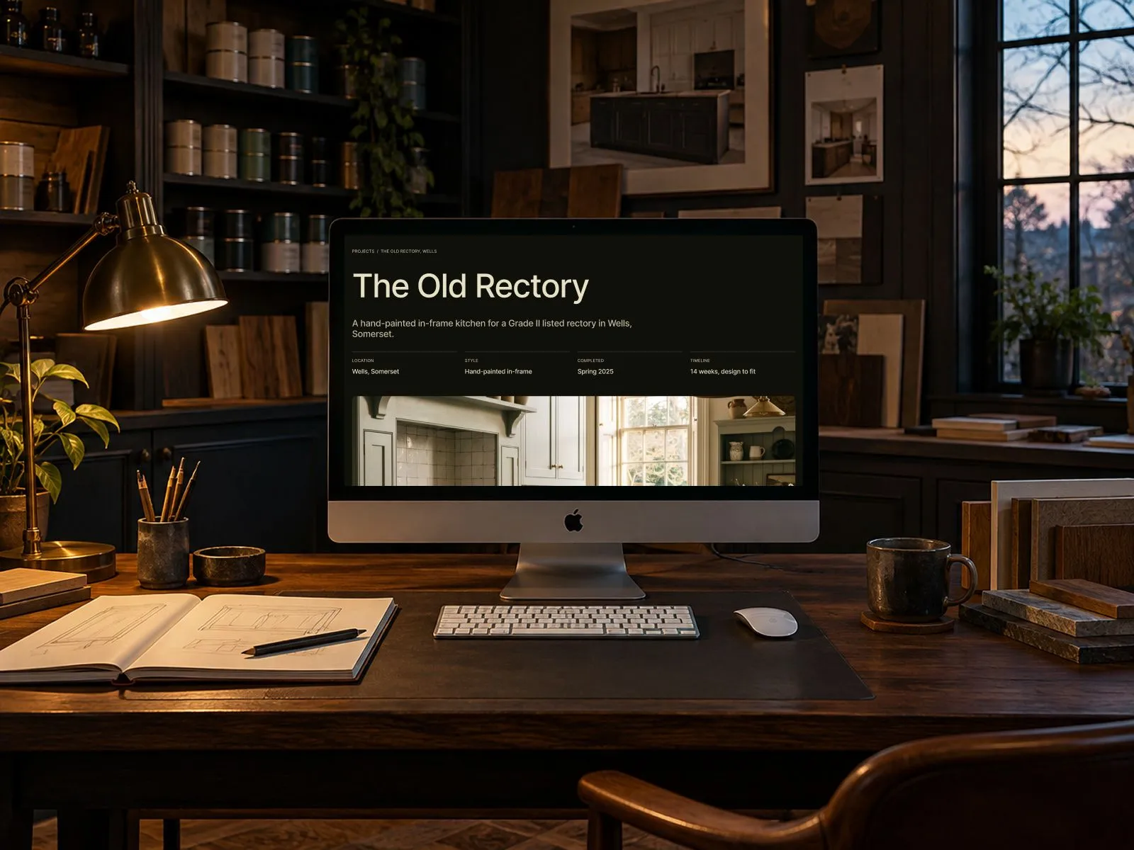 Ashcombe & Rowe website on a desktop