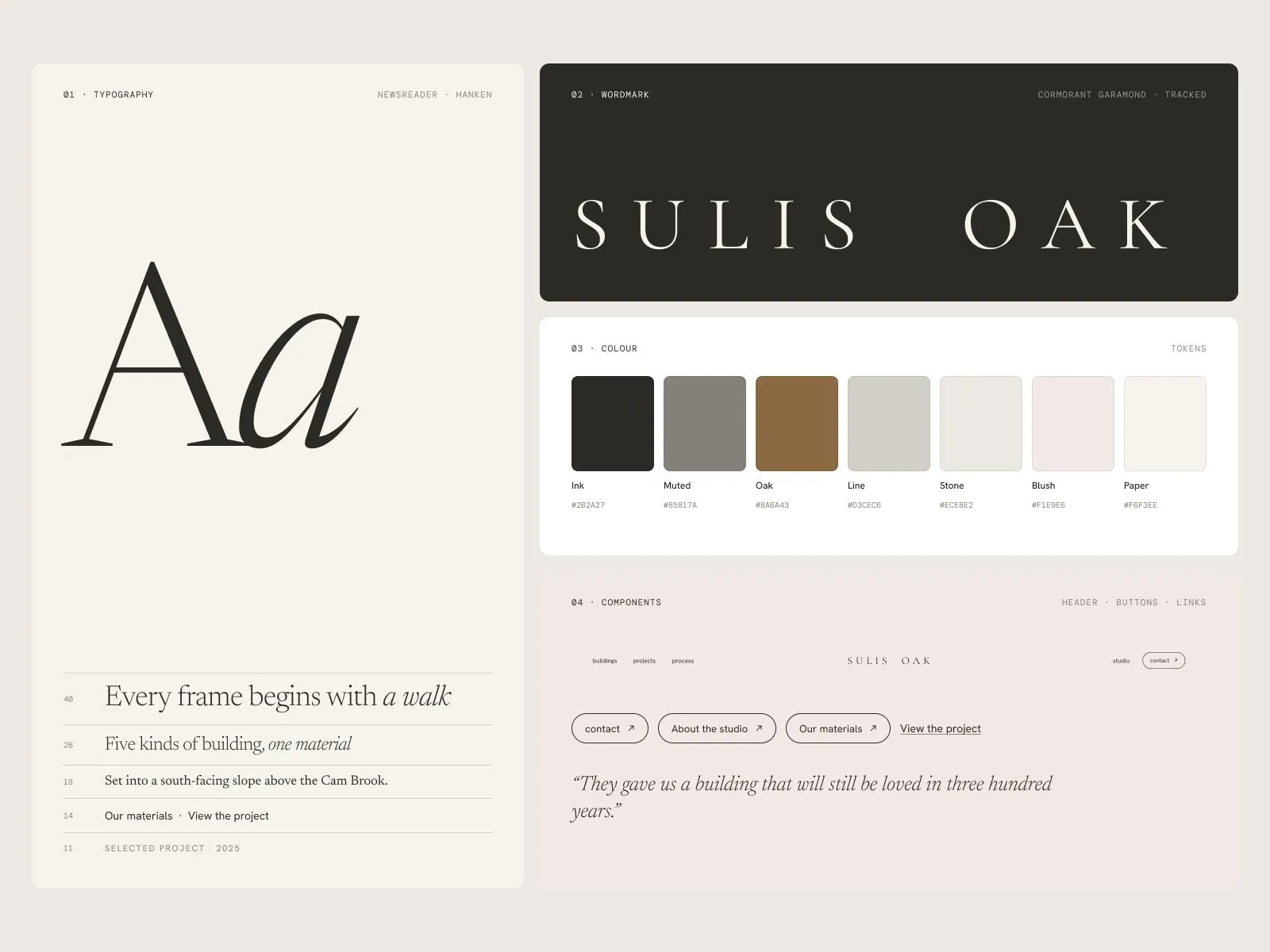 Sulis Oak brand guidelines